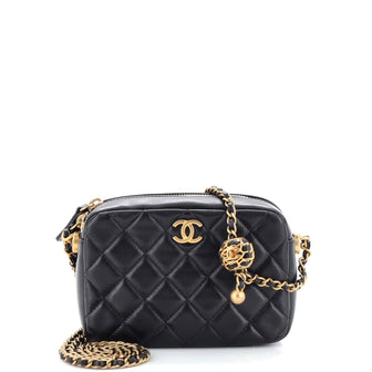 Chanel Pearl Crush Camera Case Quilted Lambskin Small