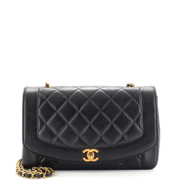 Chanel Vintage Diana Flap Bag Quilted Lambskin Medium