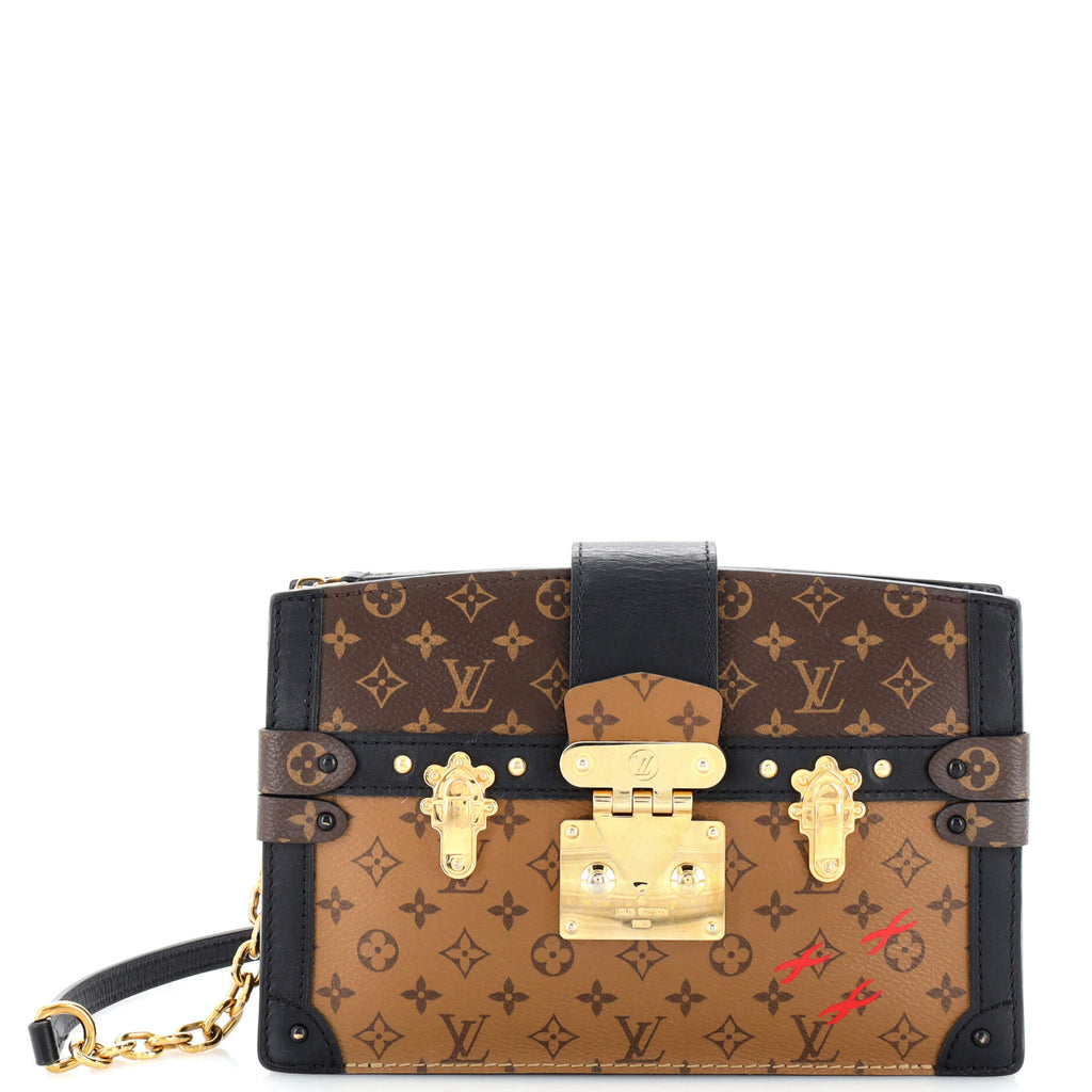 Louis Vuitton Trunk Clutch of Reverse Monogram Canvas with