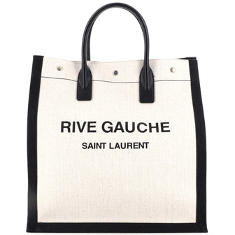 Saint Laurent Rive Gauche Shopper Tote Canvas Tall