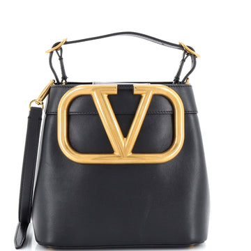 Valentino Garavani SuperVee Bucket Crossbody Bag Leather Mini