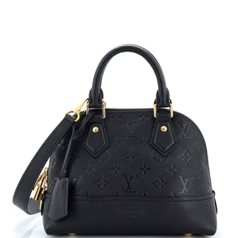 Louis Vuitton Neo Alma Handbag Monogram Empreinte Leather BB Black 22175465