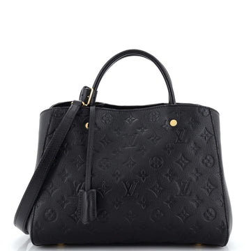 Louis Vuitton Montaigne Handbag Monogram Empreinte Leather MM