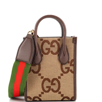 Gucci Vertical Tote Jumbo GG Canvas Mini