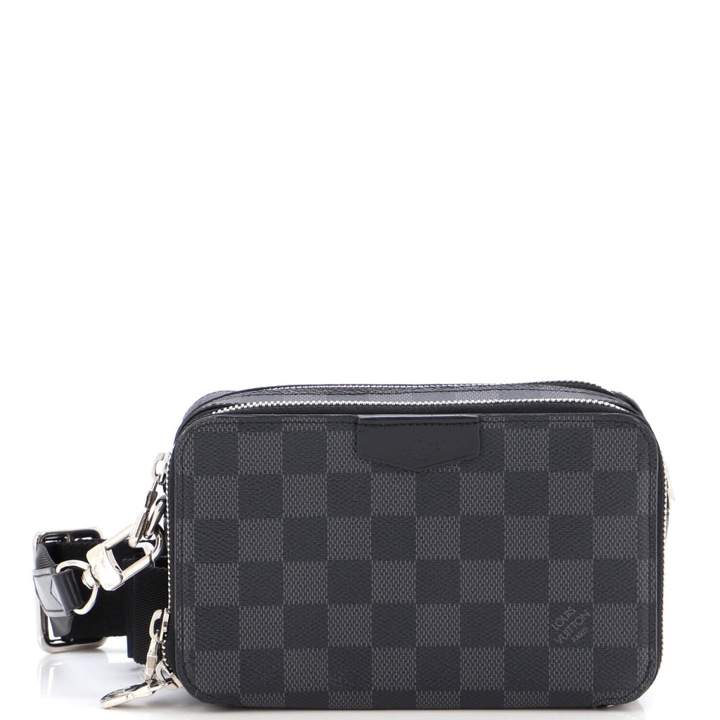 Louis Vuitton Alpha Wearable Wallet, Black, One Size