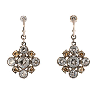 Chanel CC Cluster Dangle Earrings Metal with Crystals