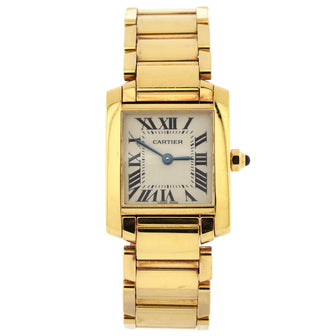 Cartier Tank Francaise Quartz Watch Yellow Gold 20