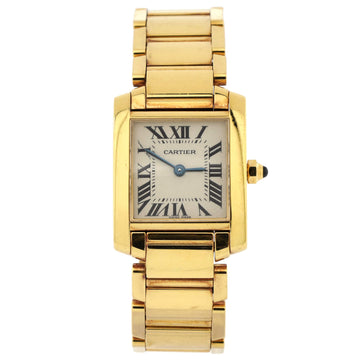 Cartier Tank Francaise Quartz Watch Yellow Gold 20