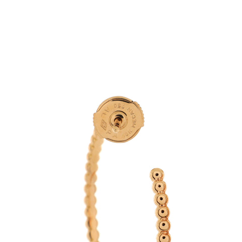 Van Cleef & Arpels Perlee Pearls of Gold Hoop Earrings 18K Rose Gold ...