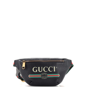 Gucci Logo Belt Bag Printed Leather Small