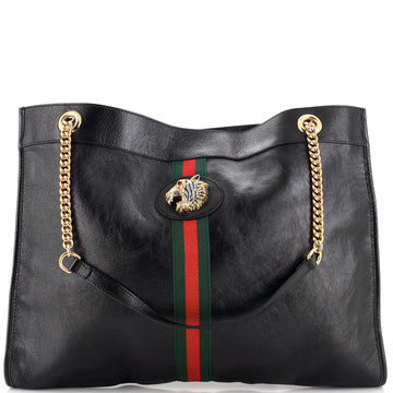 Gucci Rajah Chain Tote Leather Large