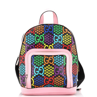 Gucci Zip Pocket Backpack Psychedelic Print GG Coated Canvas Small