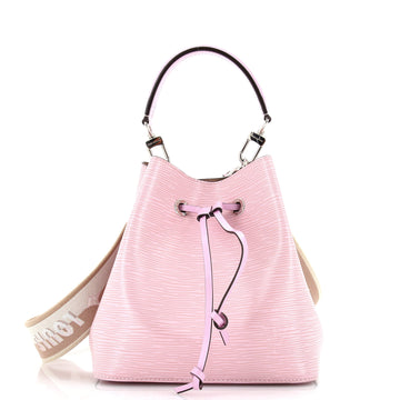 Louis Vuitton NeoNoe Handbag Epi Leather with Logo Jacquard Strap BB