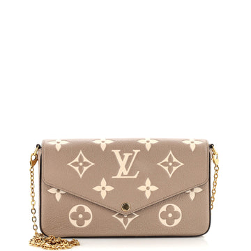 Louis Vuitton Felicie Pochette Bicolor Monogram Empreinte Giant