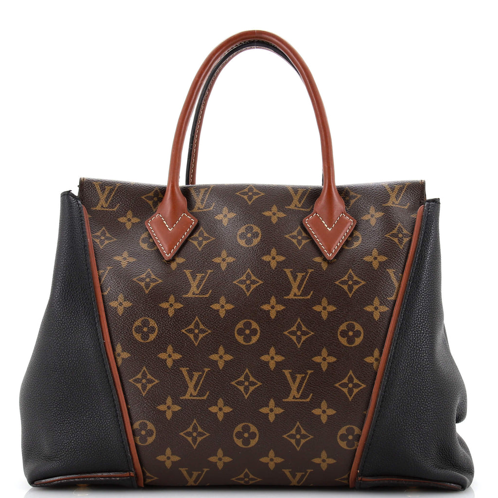 Louis Vuitton W Tote Monogram Canvas and Leather PM Black 22176346