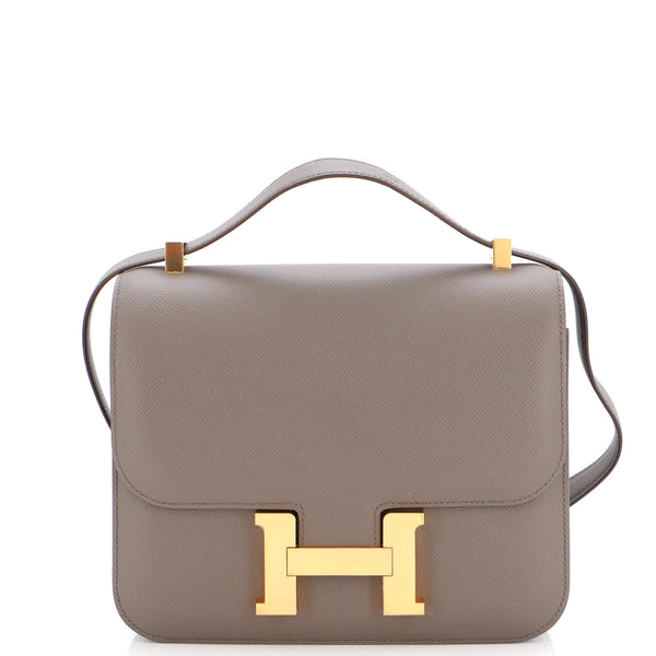 Constance leather handbag Hermès Beige in Leather - 40472973