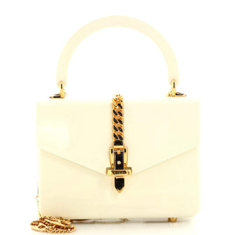 Gucci Sylvie 1969 Top Handle Bag Plexiglass Mini