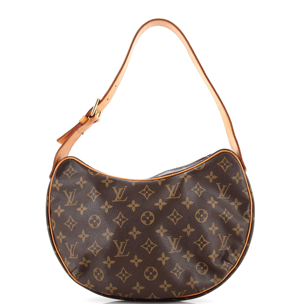 Louis Vuitton Croissant Handbag Monogram Canvas MM Brown 22176388