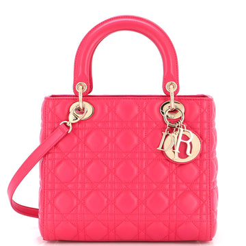 Christian Dior Lady Dior Bag Cannage Quilt Lambskin Medium