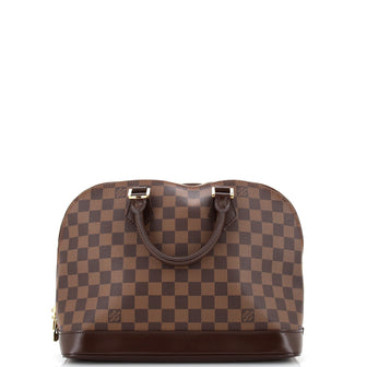 Louis Vuitton Vintage Alma Handbag Damier PM Brown 221769121