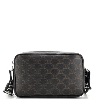 Celine Messenger Bag Triomphe Coated Canvas Medium