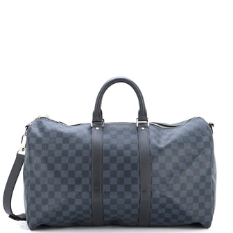 Louis Vuitton Keepall Bandouliere Bag Damier Cobalt 45