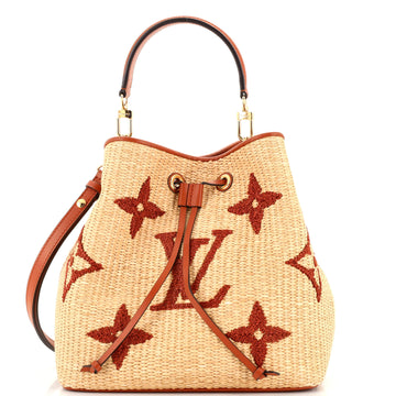 Louis Vuitton NeoNoe Handbag Monogram Raffia MM
