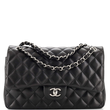 Chanel Classic Double Flap Bag Quilted Lambskin Jumbo