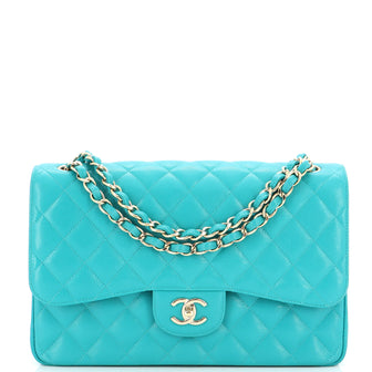 Chanel Classic Double Flap Bag Quilted Caviar Jumbo