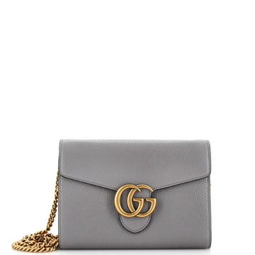 Gucci GG Marmont Chain Wallet Leather Mini