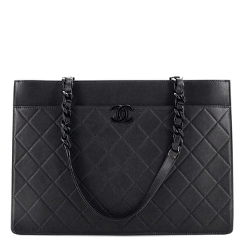 Chanel My Everything Tote Quilted Caviar Large