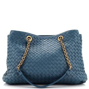Bottega Veneta Double Chain Tote Intrecciato Nappa Medium