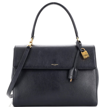 Saint Laurent Moujik Top Handle Bag Leather Medium