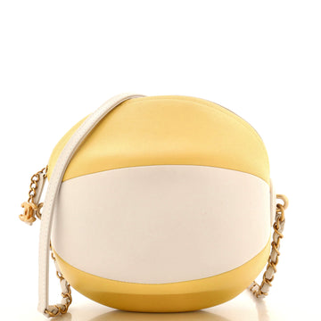 Chanel Beach Ball Shoulder Bag Calfskin Leather Small