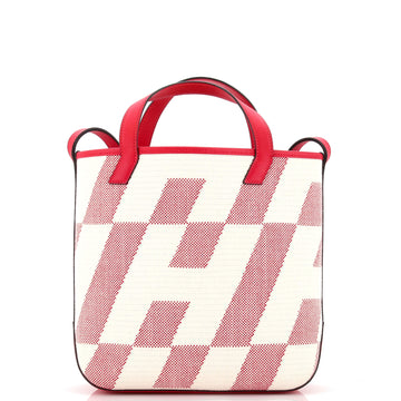 Hermes Cabas H en Biais Tote Canvas with Leather 27