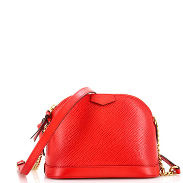 Louis Vuitton Alma Chain Handbag Epi Leather Mini