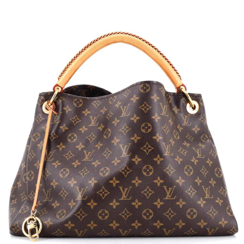 Louis+Vuitton+Artsy+Shoulder+Bag+MM+Brown+Canvas for sale online