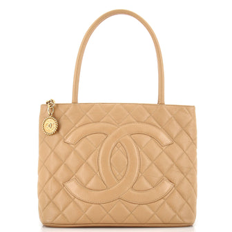 Chanel Medallion Tote Quilted Caviar