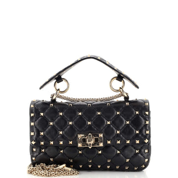 Valentino Garavani Free Rockstud Spike Flap Bag Quilted Leather Small