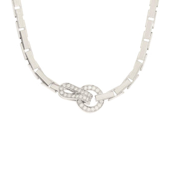 Cartier Agrafe Necklace 18K White Gold with Diamonds