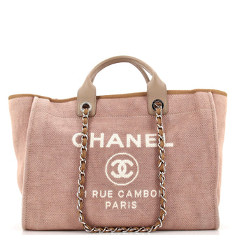 Chanel Deauville Tote Canvas Medium