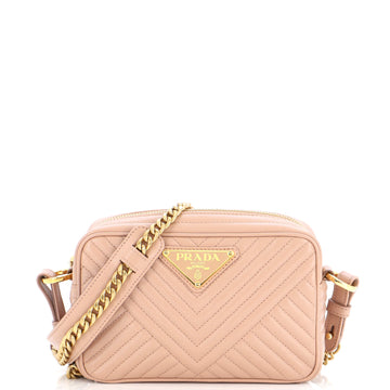 Prada Camera Bag Chevron Leather Small