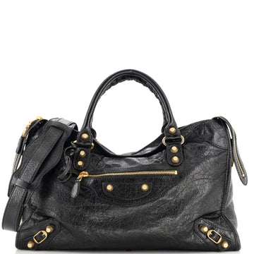 Balenciaga City Giant Studs Bag Leather Medium
