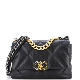 Chanel 19 Flap Bag Quilted Leather Medium