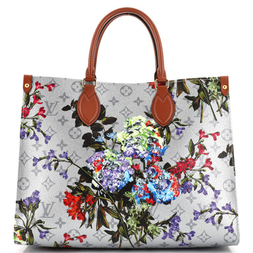 Louis Vuitton OnTheGo Tote Limited Edition Floral Monogram Canvas MM