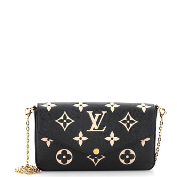 Louis Vuitton Felicie Pochette Bicolor Monogram Empreinte Giant