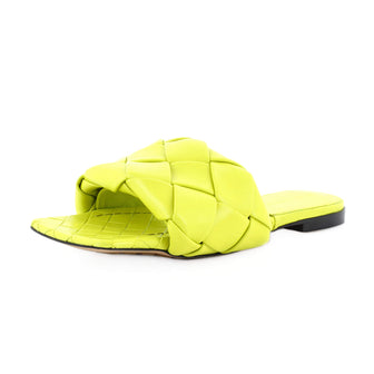 Bottega Veneta Women's Lido Flat Sandals Maxi Intrecciato Leather