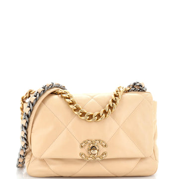 Chanel 19 Flap Bag Quilted Leather Medium