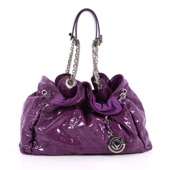 Christian Dior Le Trente Bag Cannage Quilt Patent Purple 2219101
