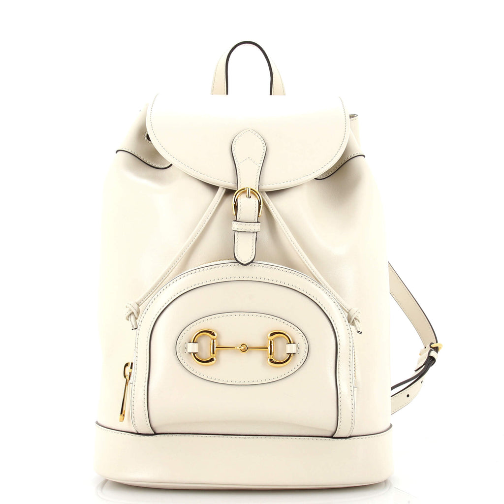 Gucci Horsebit 1955 Backpack Leather White 2219281 display picture 1